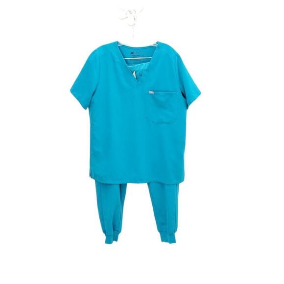 FIGS Set Limited Edition Blue Scrub Top And Scrub Bottoms Pants - Picture 1 of 16